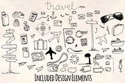 Travel Trip Holiday 60+ Vector Kit, a Transportation Illustration by Violet LeBeaux (Thumbnail 1 of 4)