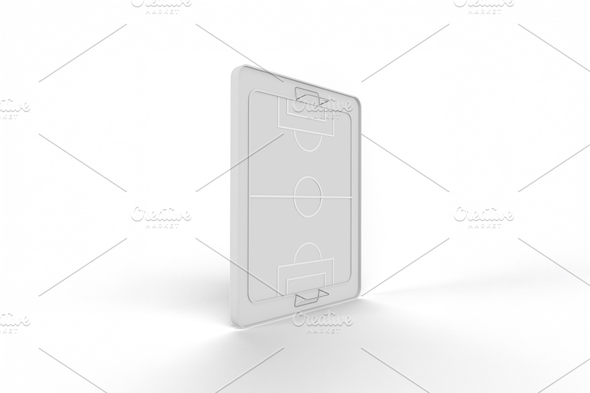 Cartoon Football Field Mockup, a Merchandise Mockup by Qaleb Studio (Photo 2 of 2)
