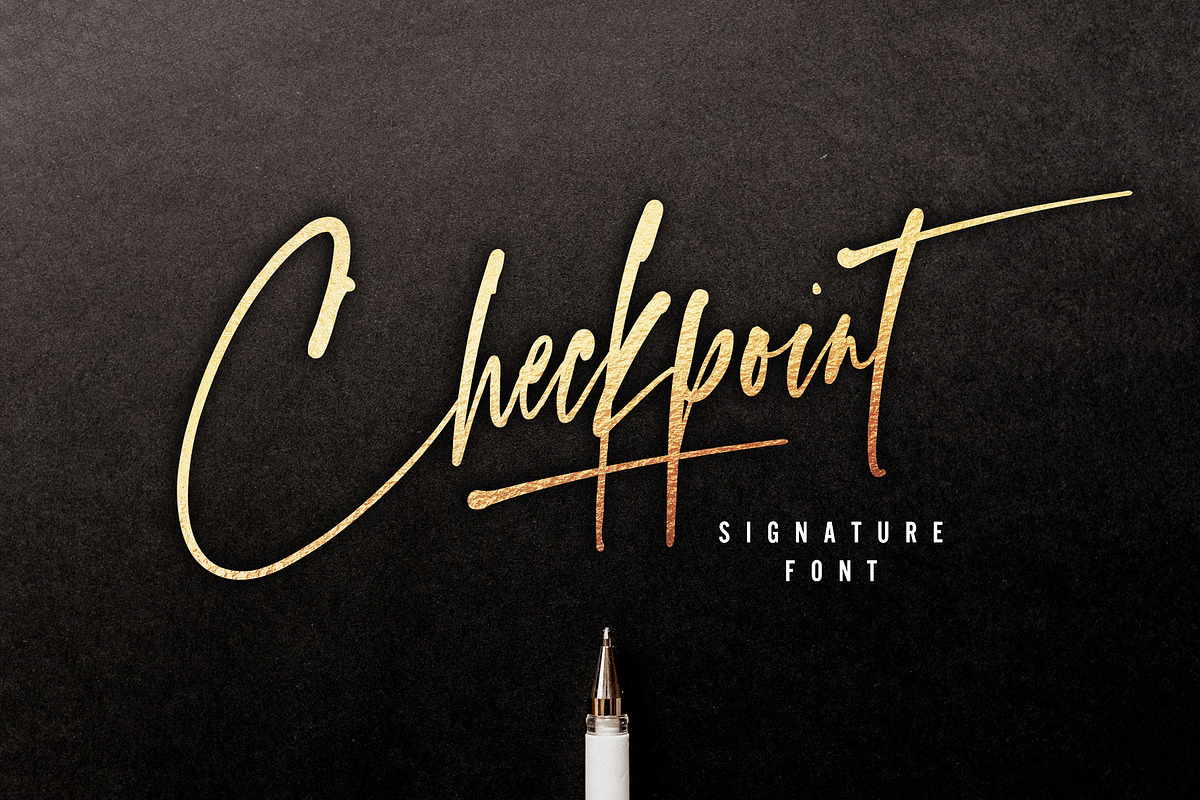 Checkpoint Signature Font