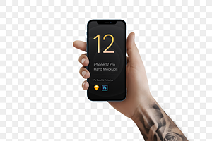 Tattoo Hand Mockups IPhone 12 Pro