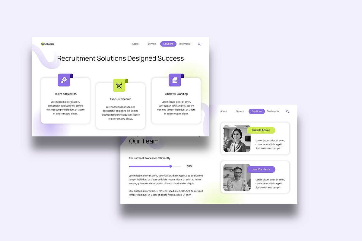 Recruitment Company Profile, a Presentation Template by BumbleGraph Studio (Photo 3 of 5)