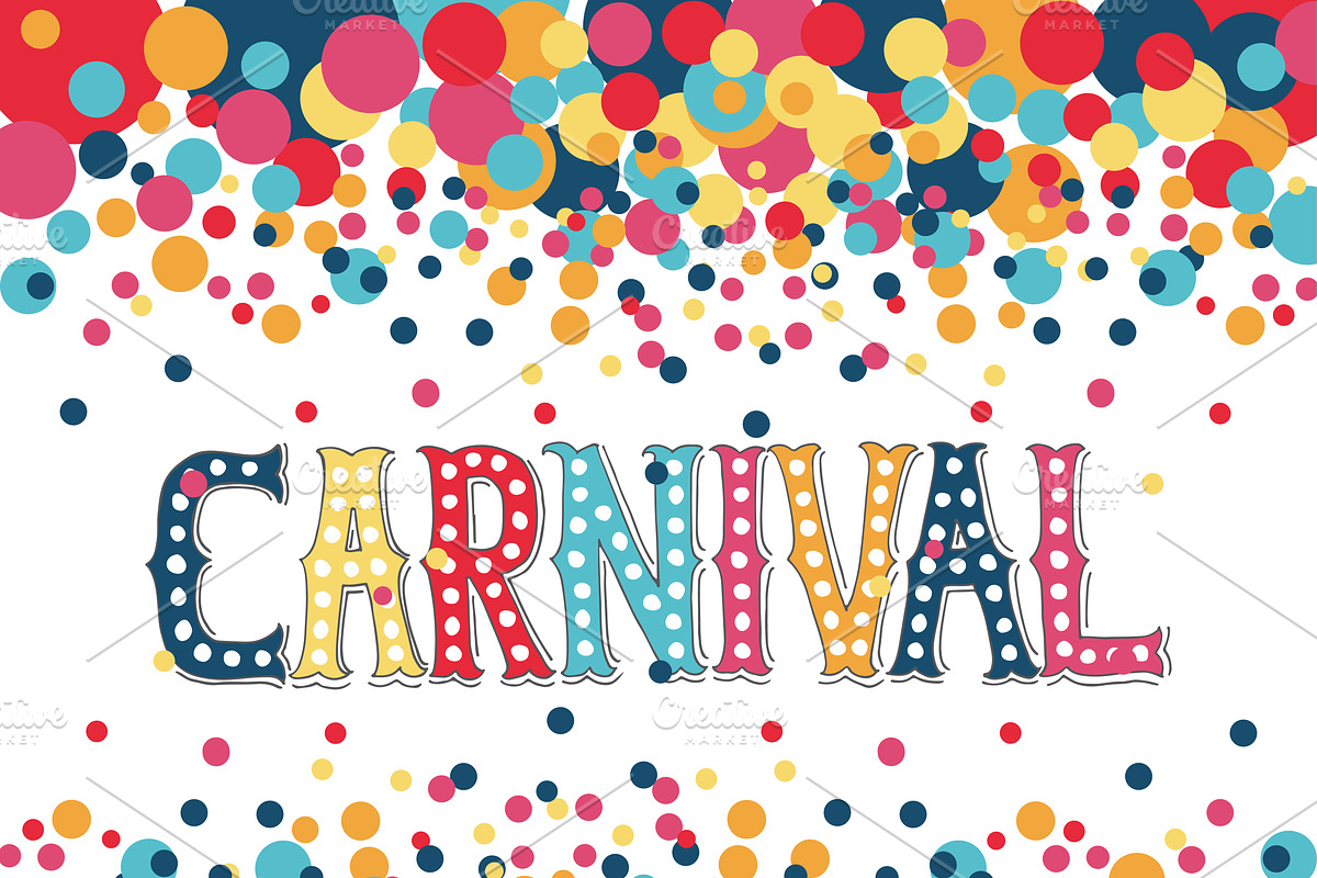 Carnival Poster Design Template, a Poster Template by Svetlana Kurako