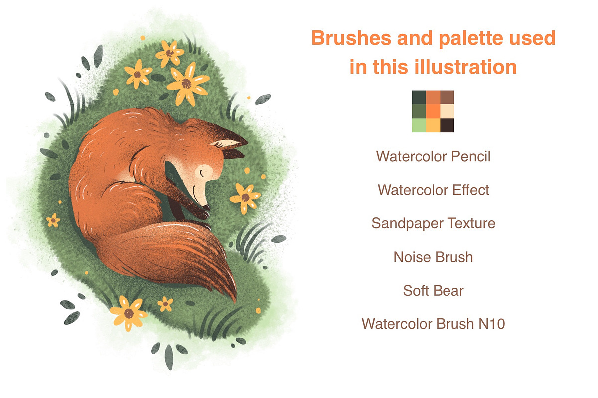 BUNDLE. Brushes for Procreate., a Brush Add-On by Maria Summer (Photo 10 of 32)