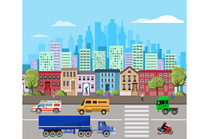 Urban Landscape Vector Illustration