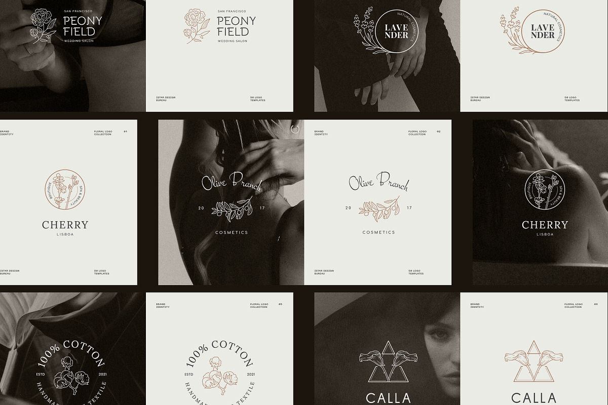 Floral Logo Bundle 50 Botanical Logo, a Branding & Logo Template by iStar Design (Photo 2 of 26)