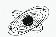 60 Planet Orbit Abstract Silhouette, an Empty State Illustration by Amazin_art (Thumbnail 19 of 35)
