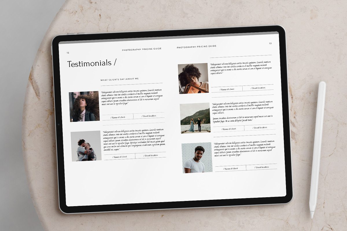 Photography Pricing Guide, a Magazine Template by Eternel Design Studio (Photo 8 of 10)