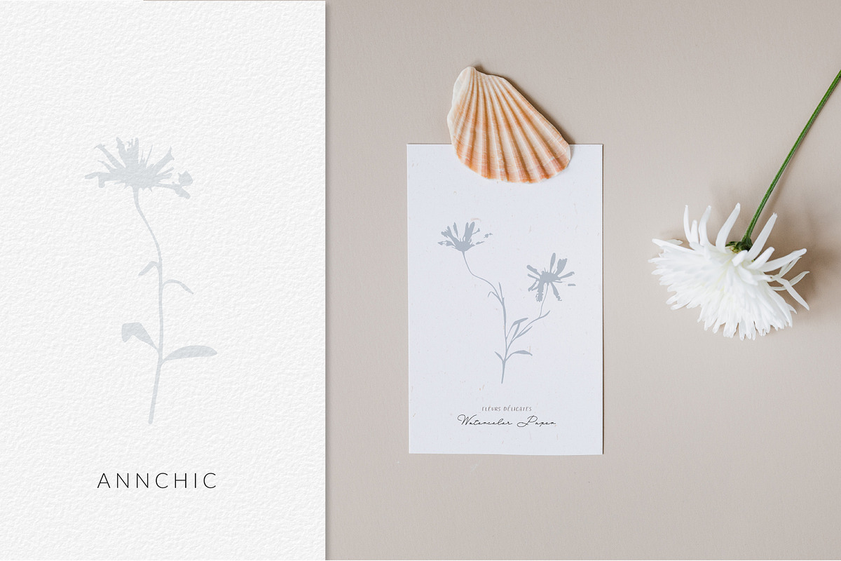 Watercolor floral fine art paper, a Texture Graphic by Anna Sokol (Photo 7 of 18)