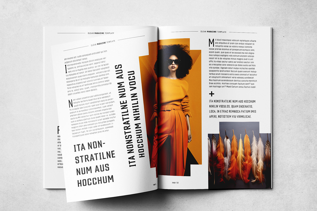 Magazine Print Layout, a Magazine Template by Grkic Creative (Photo 9 of 13)