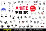 120 Anime Eyes Anime Face Expression, a Food Illustration by FancyDesignStudio (Thumbnail 1 of 5)