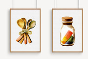 Kitchen Utensils And Chef Watercolor, an Illustration by Libby Wishes (Thumbnail 5 of 7)
