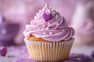 Beautifully decorated cupcake with, a Food & Drink Photo by MistyDay