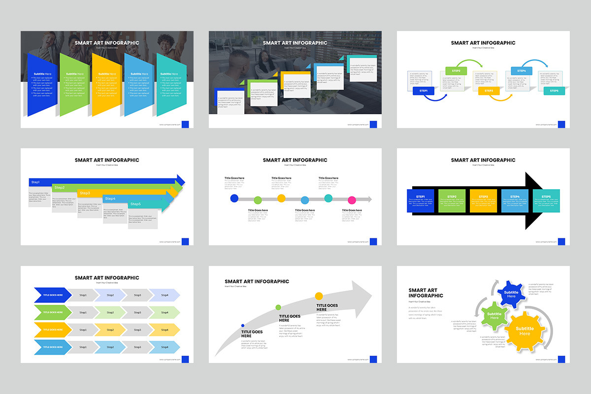 Smart Art  PowerPoint Templates, a Presentation Template by Stock Shape (Photo 2 of 4)