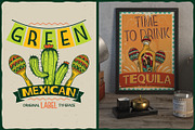 Green Mexican Typeface, a Symbol Font by VozzyStock (Thumbnail 5 of 6)