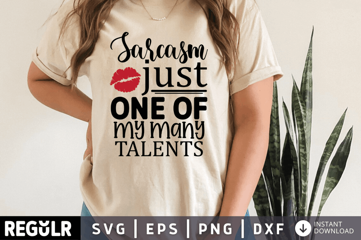 Sarcasm just one of my many SVG, a Person Illustration by Regulrcrative (Photo 1 of 2)