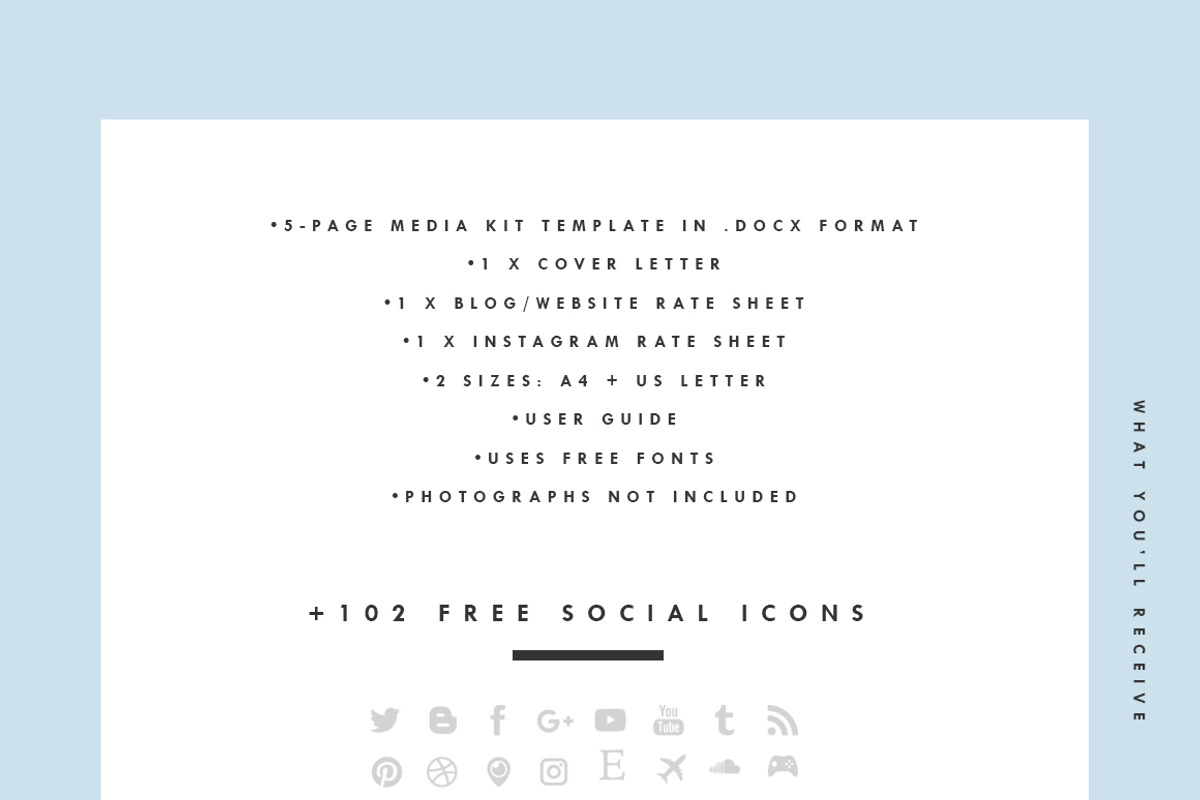 Blog Media Kit + Sponsorship | 8 Pgs, a Social Media Template by Blogger Kit Co. (Photo 4 of 5)