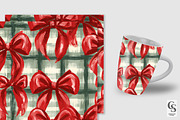 Red Green Coquette Seamless Pattern, a Pattern Graphic by Creative Store (Thumbnail 3 of 5)
