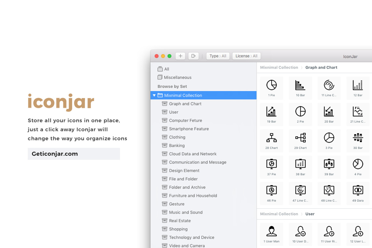 2,140 ~ minimal icon - free update, an Outline Icon by Just Icon (Photo 3 of 7)