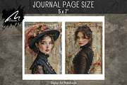 Victorian Girl Junk Journal Pages, a Person Illustration by Digital Art Mahdiseño (Thumbnail 5 of 10)