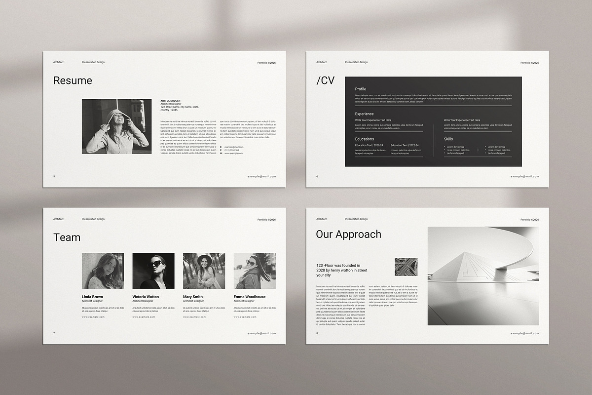 Architecture Portfolio Presentation, a Presentation Template by TemplatesForest (Photo 3 of 6)