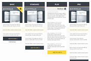 Flat Pricing Table Templates, a Templates & Theme by Aabhaas (Thumbnail 2 of 4)