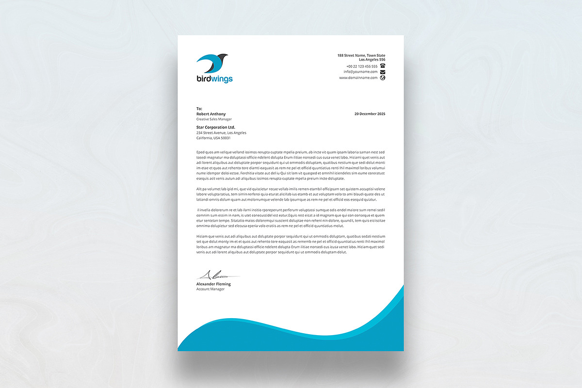 Letterhead, a Stationery Template by DesignDevisers (Photo 2 of 10)
