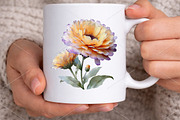 Whimsical Spring Flowers Clipart PNG, an Illustration by Canvas Craft (Thumbnail 4 of 7)