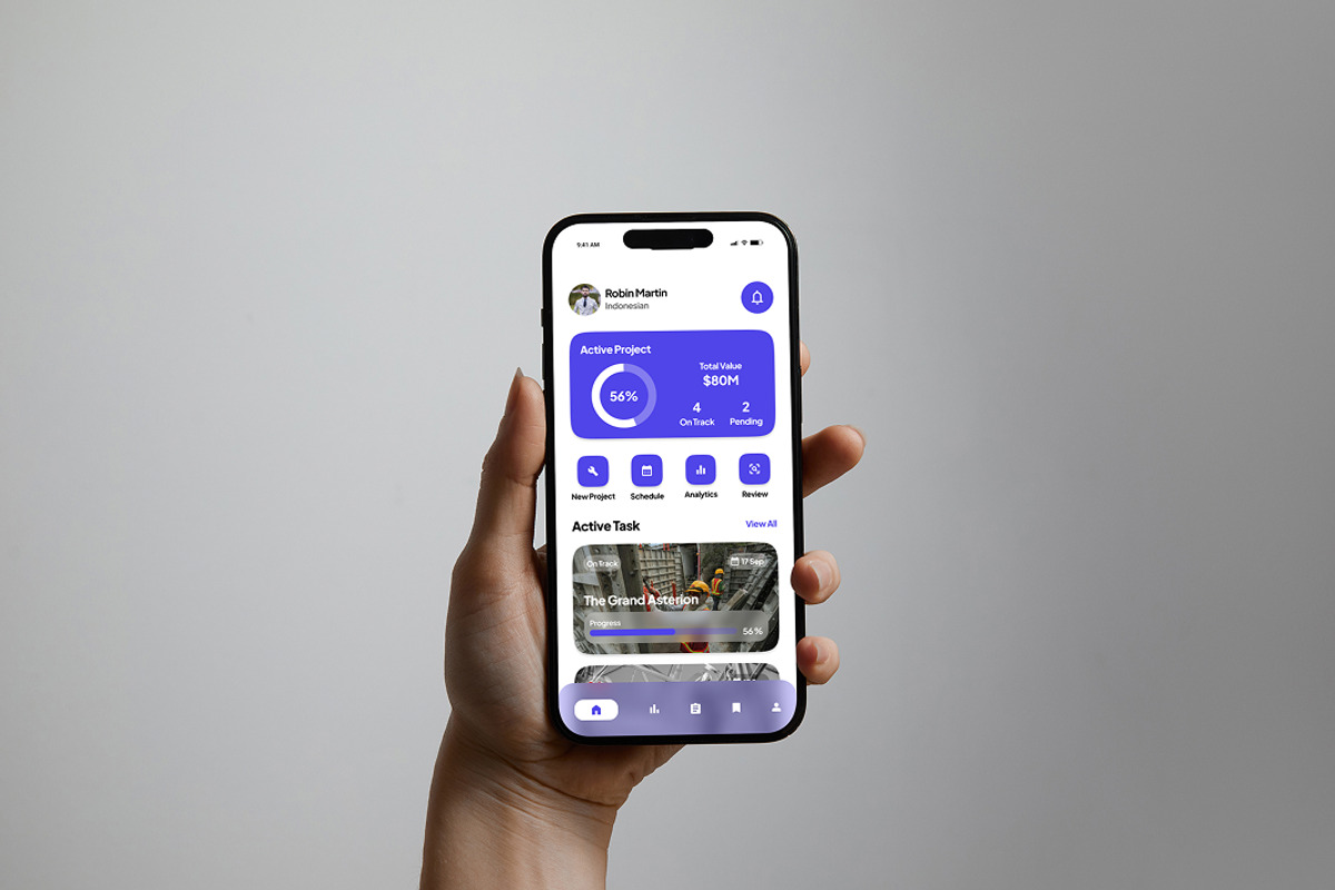 Struvalo – Construction App Design, an App Template by productype1 (Photo 5 of 5)