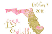 Gold Watercolor 50 States Creator, an Illustration by ClipartBrat Graphics (Thumbnail 4 of 6)