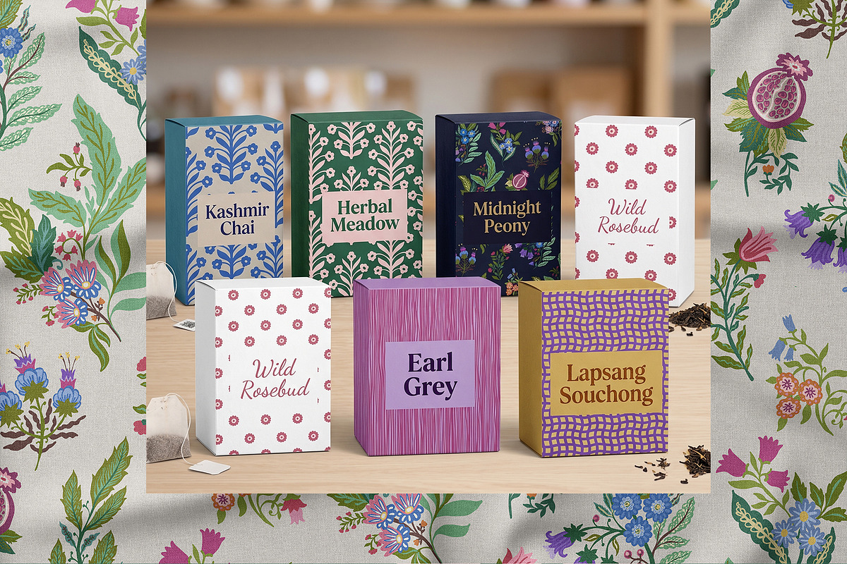 Modern Folk Botanical Patterns, a Pattern Graphic by Sonulkaster (Photo 8 of 13)