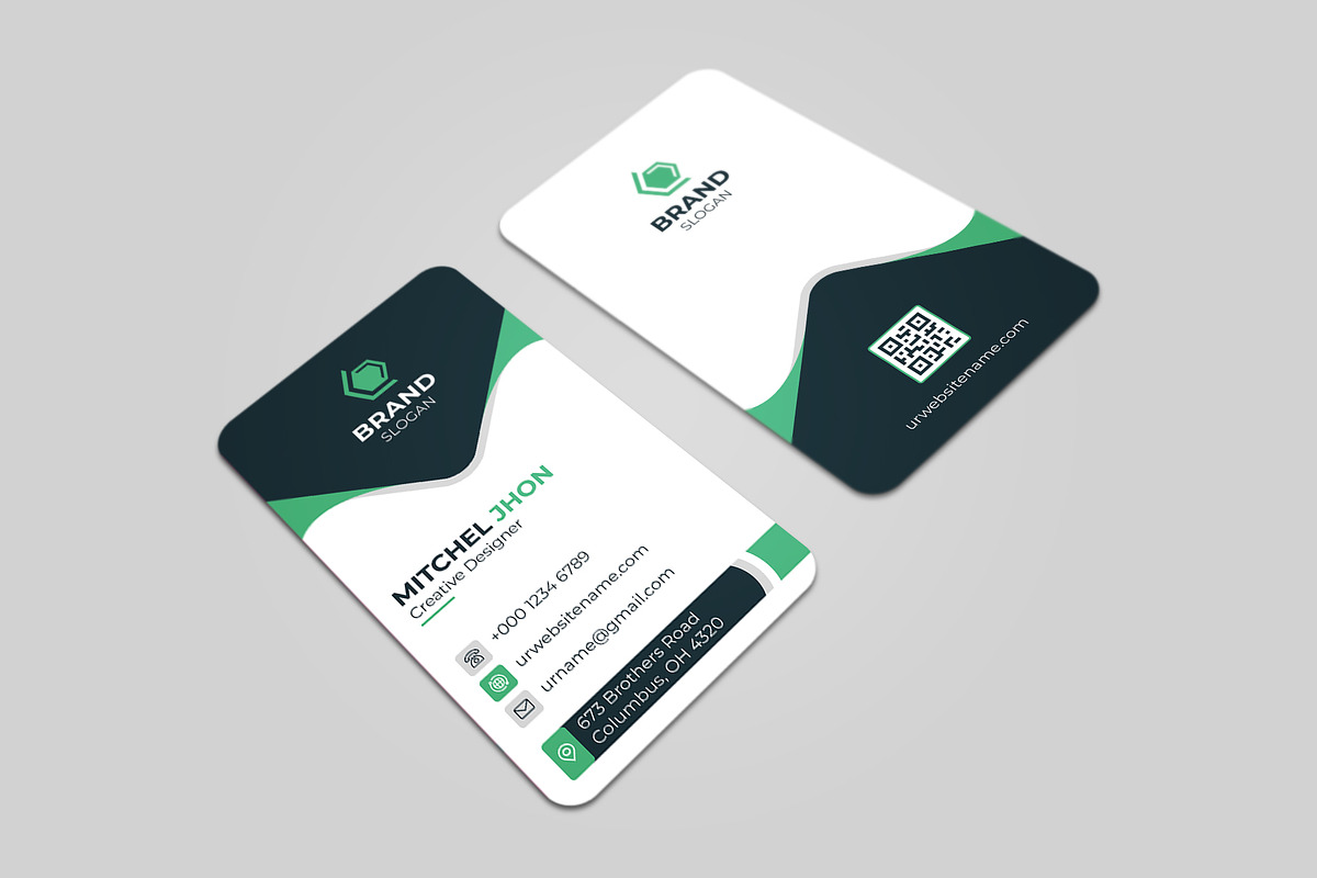Corporate & Modern Business Card, a Business Card Template by GFXCity (Photo 4 of 4)