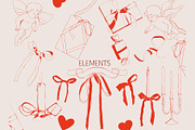 Valentine's vibe. Romantic cards, an Illustration by NatalieArtsDenysenko (Thumbnail 4 of 9)