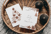 Christmas Pine Branches & Wood Decor, a Decorative Illustration by Jeanna Draw (Thumbnail 6 of 15)