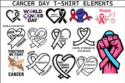 Cancer Day T Shirt Elements Bundle, a Healthcare Illustration by balal (Thumbnail 1 of 29)