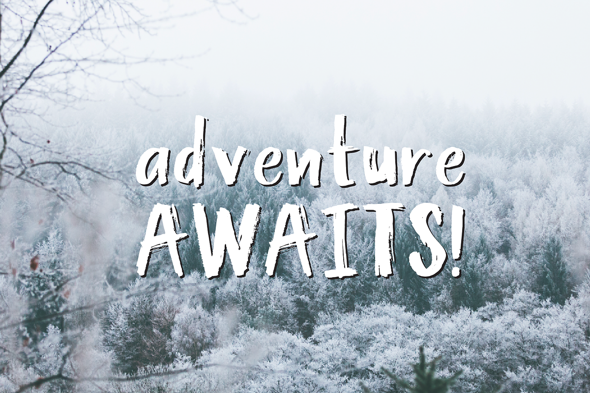 Peita - A casual paint font! preview 5