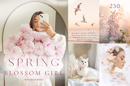 230 Spring Stock Photos Blossom girl, a Beauty & Fashion Photo by Allure Art
