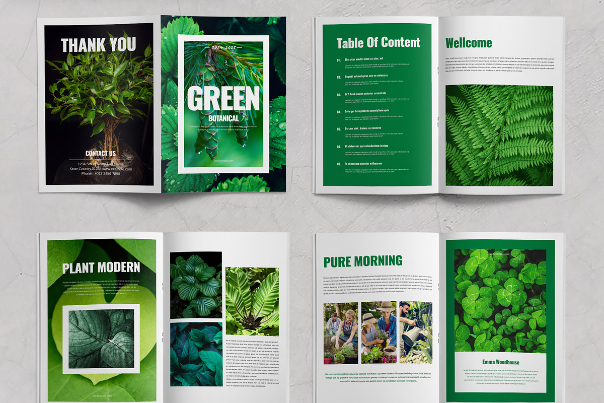 Botanical Brochure Template, a Brochure Template by ContestDesign (Photo 2 of 3)