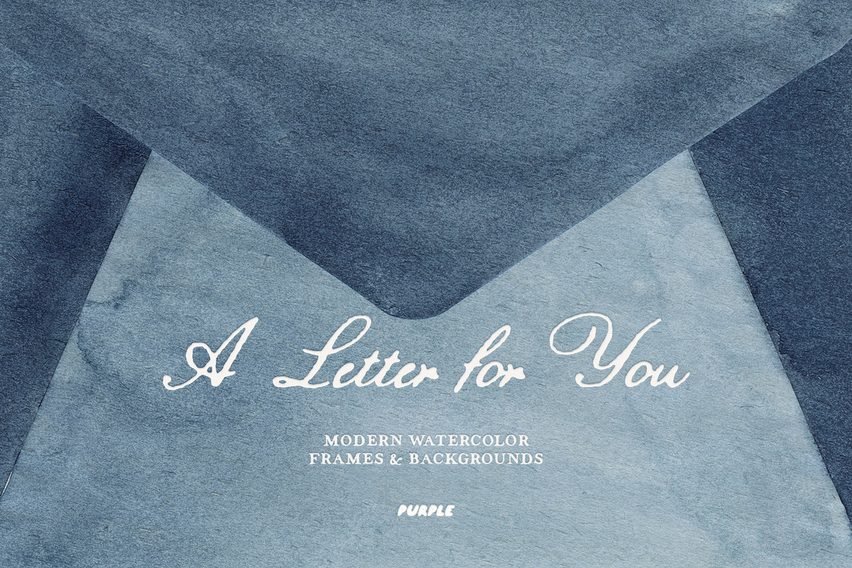 A Letter for You: Watercolor Collage, an Object Graphic by Purple (Photo 5 of 16)