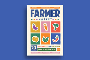 Farmer Market Flyer, a Templates & Theme by megarez