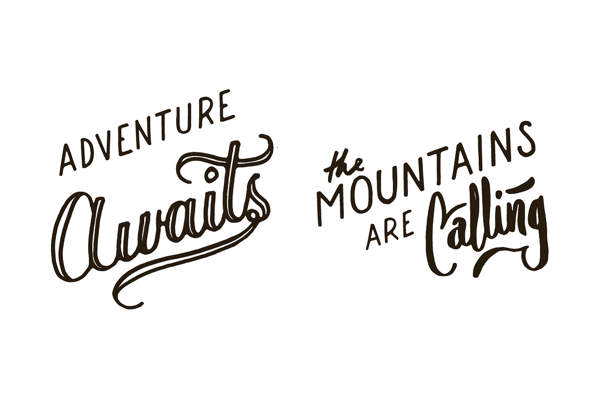 Adventure Lettering Illustrations, a Sport Illustration by JoshuaRed Design (Photo 9 of 10)