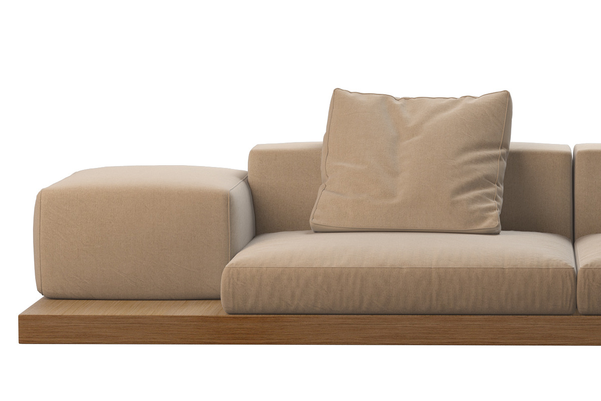 Dock Sofa by B&B Italia, a Furniture 3D Model by NOMODOL (Photo 3 of 9)