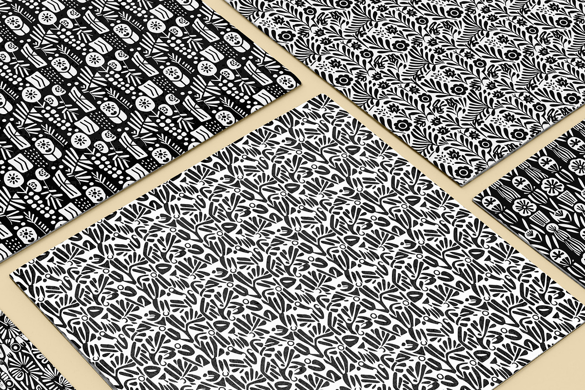 20 Seamless B/W Matisse-inspired Set, a Pattern Graphic by Nordic Design (Photo 3 of 9)