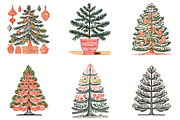 Christmas Tree Clipart Bundle, an Illustration by DreamArtGraphic (Thumbnail 3 of 4)