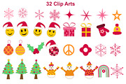 Groovy Christmas Patterns & Cliparts, a Pattern Graphic by Yasmine Patterns (Thumbnail 3 of 8)