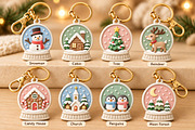 Christmas Snow Globe Keychain STL, an Object 3D Model by Layerology (Thumbnail 3 of 4)