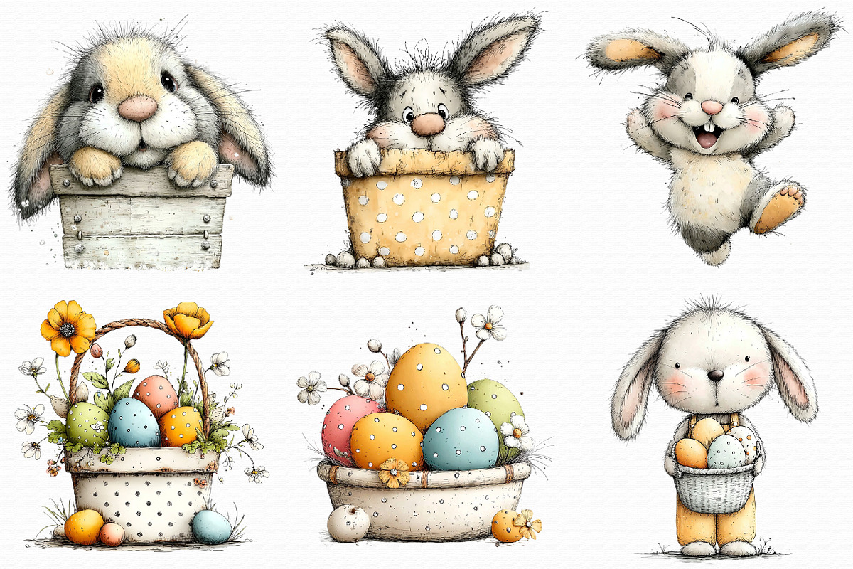 Easter Watercolor Clipart, an Illustration by Libby Wishes (Photo 8 of 9)