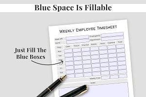 Printable Employee Timesheet