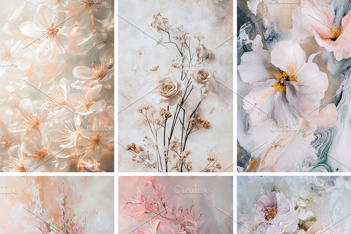 Aesthetic floral textures, a Decorative Illustration by pictures for you (Photo 11 of 46)