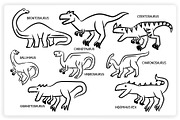 38 Dinosaur Elements x3 Styles, a Graphic by monkik (Thumbnail 8 of 22)