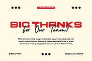 Cranial Bold Futuristic Display Font, a Sans Serif Font by Claymoon Lab (Thumbnail 9 of 9)